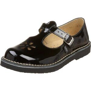 Aster Black Patent T-Strap Mary Janes, Size 12